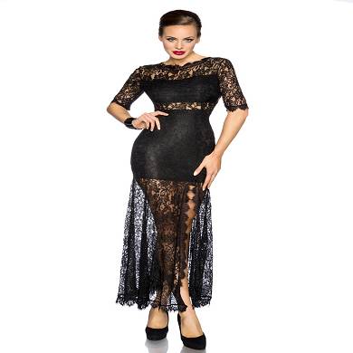 Abendkleid mit Spitze