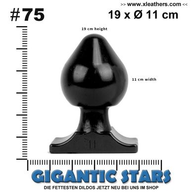 GIGANTIC STARS XXL DILDO PLUG No 75 - 19 x  11 cm
