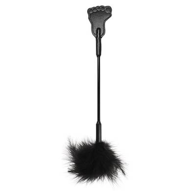 Toe Tickler - Black Feather - Peitsche & Kitzler