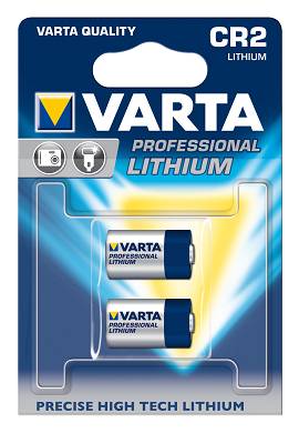 2x CR2 Lithium-Batterien 3 Volt 920mAh ø15,6x27mm 3V VARTA 6206 2er-Blister