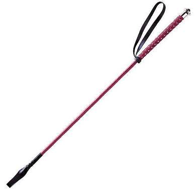 WHIP&GO "Pnktchen" Reitgerte, bordeaux, 65 cm