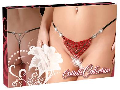 Strass-String mit glitzernder Strass