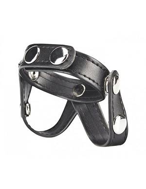 BLUE LINE C&B GEAR V-Style Cock ring with Ball Divider
