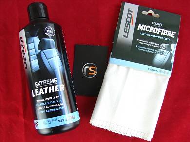 1x 500ml LESCOT Extreme Leather Ledercreme Lederreiniger + Tuch Lederpflegeset