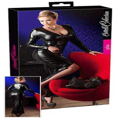Wetlook Kleid lang - Queensize