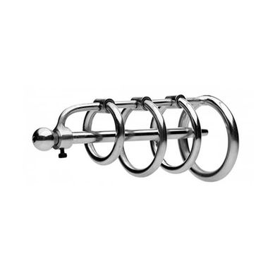 HardcoreDeLuxe Chastity Cage - Curator - Stainless Steel 5 cm silver