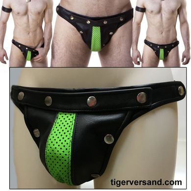 XLEATHERS VOLL LEDER JOCK AUS BESTEN LEDER 100%Gr?n