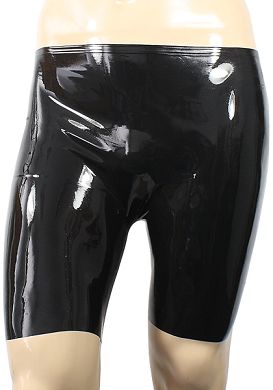 Herren Latex-Bermuda