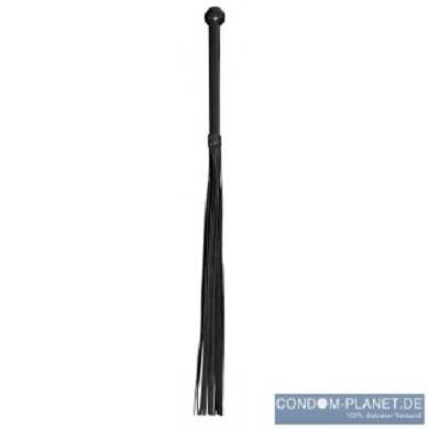 XXdreamSToys Lederpeitsche mit Kugel-Holzgriff schwarz