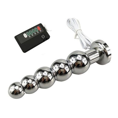  Elektro Analplug Vaginaldildo Plug vaginal und anal mit Reizstromgert aus Stahl Butt Pl