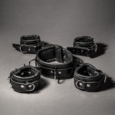 Padded Leather Cuff Set