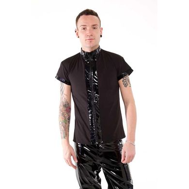 Herrenshirt mit Lackapplikationen