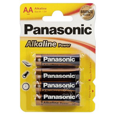 Batterie Panasonic Alkaline Mignon AA 4er