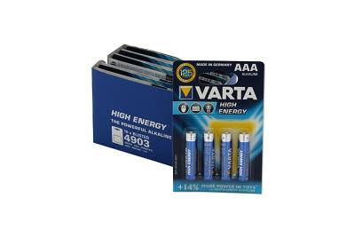 40 Stück Varta Batterie Vorrats Pack High Energie Mignon LR03 AAA 1,5 Volt NEU