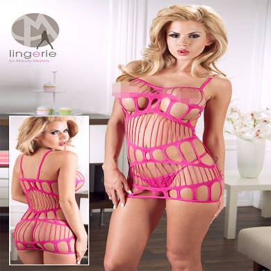 Pinkfarbenes Minikleid in enger Form