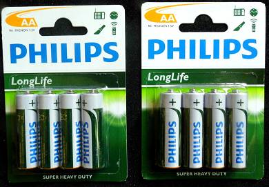 16 x AA Mignon LR6 UM3 Batterien Philips LongLife Alkaline MHD 01/2016