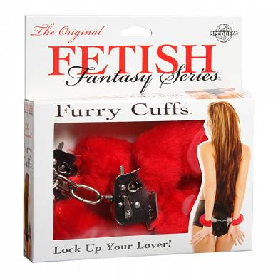 Fetish Fantasy - Handschellen "Furry" - in Rot