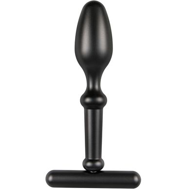 12,5 x 1,2 - 2,5 cm Sinner Buttplug mit Griff schwarz