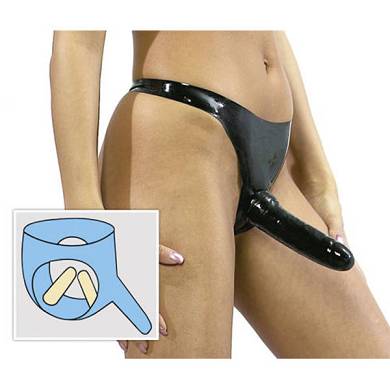 Latex Penisslip 3-fach S-L