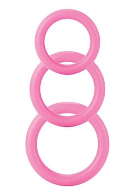 Shots Toys Twiddle Rings 3er Penisring-Set pink