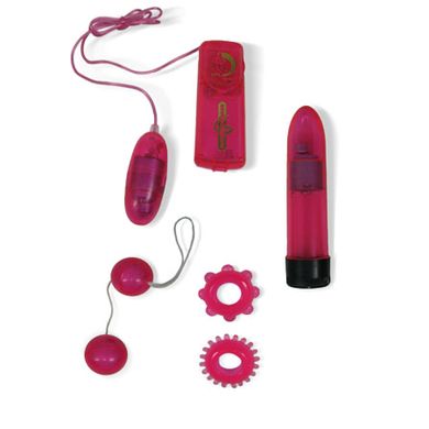 Vibrator-Set Clear-Pink Seethru