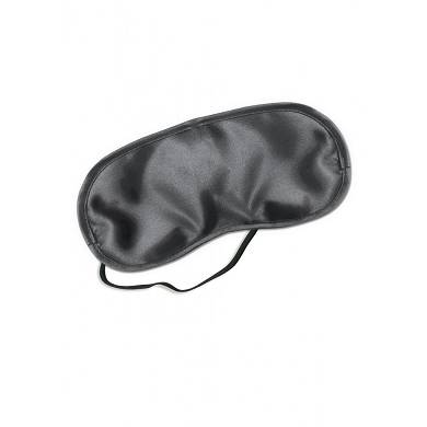 Satin Augenmaske - in Schwarz