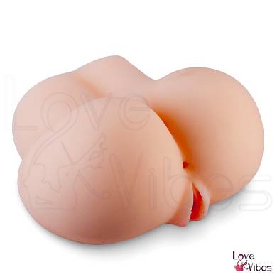 Vibrierende Kunstmuschi mit Anus & Vagina
