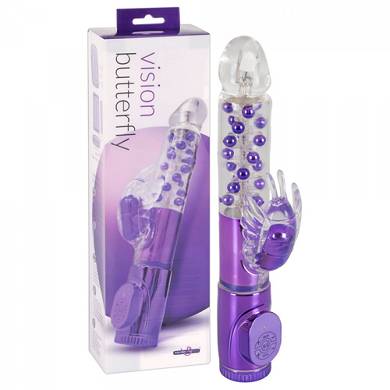 Vision Rabbit Vibrator - 27 cm - in Lila