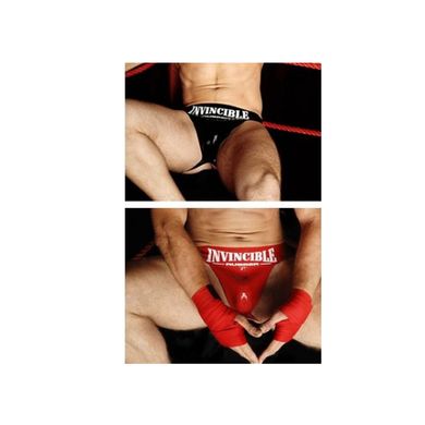 invincibler Rubber Sports Jock - Gelb,Schwarz,