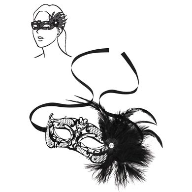 Steamy Shades - Mardi Gras Mask with Feathers
