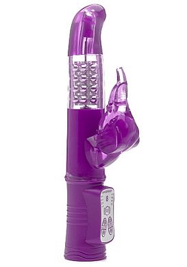 22 x 3 cm Perlenvibrator Shots Toys Elephant in purple