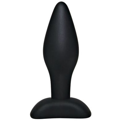 Schwarzer Analplug mit schmaler Spitze