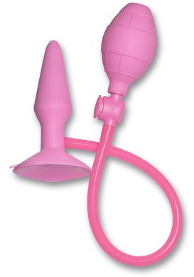 13 x 3,5 cm Inflatable Plug Small with Core Silikon pink