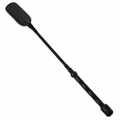 Reitgerte aus Leder - 44,5 cm - in Schwarz