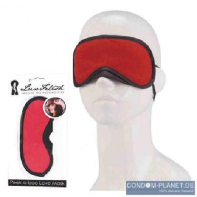 LUX FETISH Peek-a-boo Love Mask red