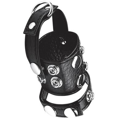Cockstar Cockring with 1,5inch Ball Stretcher and Weightring black