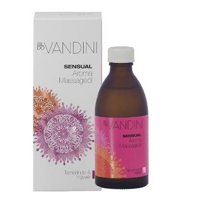 Aldo Vandini SENSUAL Aroma Massageöl Tamarinde & Ingwer mit Pumpspender 100ml