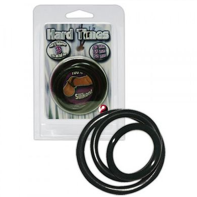 Hard Times - Silikon Penisring Set - 3 verschiedene Gren