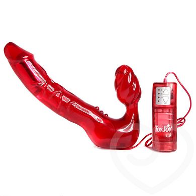Toy Joy gurtloser Doppeldildo mit Vibration - 18 cm