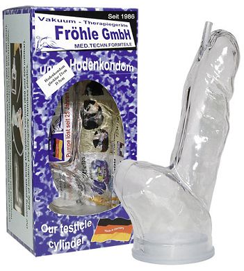 Fröhle Hodenkondom glasklar 21 cm