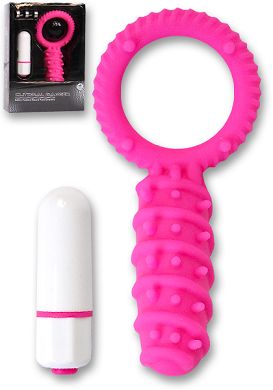 Vibro-Penisring Clitoral Banger pink