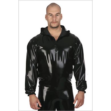Latex Jogginghemd mit Kapuze