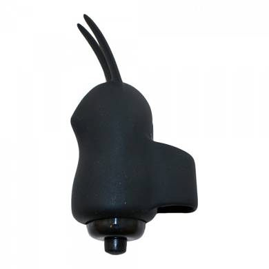 Power Rabbit Fingerring - 6,1 x 1,8 cm - in Schwarz