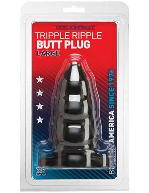 DOC JOHNSON Triple Butt Plug blk large