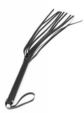 Peitsche Leder schwarz