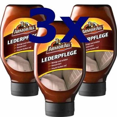 3 x ARMOR ALL Lederpflege Gel Ledersitzpflege Lederpflegegel 530 ml Leder Pflege