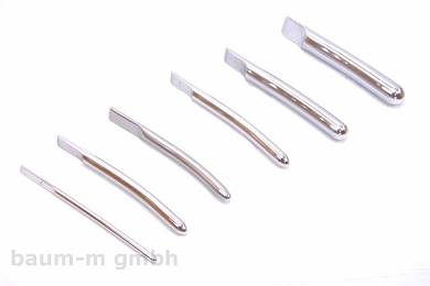 Uterus-/Harnröhren-Dilatator Dehner Hegar Dilator abgeflacht. Griff Ø1,5 -25 mm
