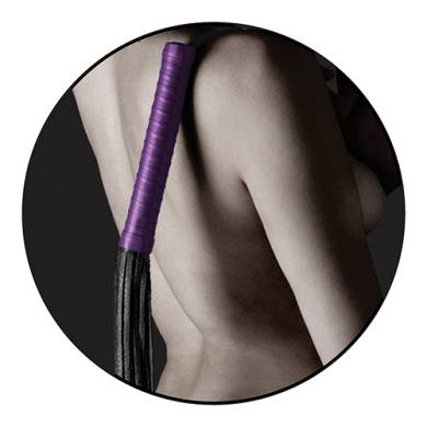 Peitsche mit Griff in Violett