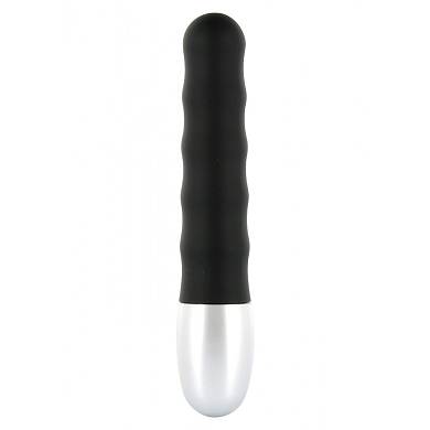 Wellendesign Mini Vibrator - 8 x 2 cm - in Schwarz