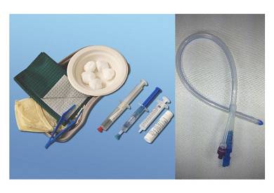 Katheterset mit Ballonkatheter 10ml Blasenkatheter Silikon Katheter Urindrainage